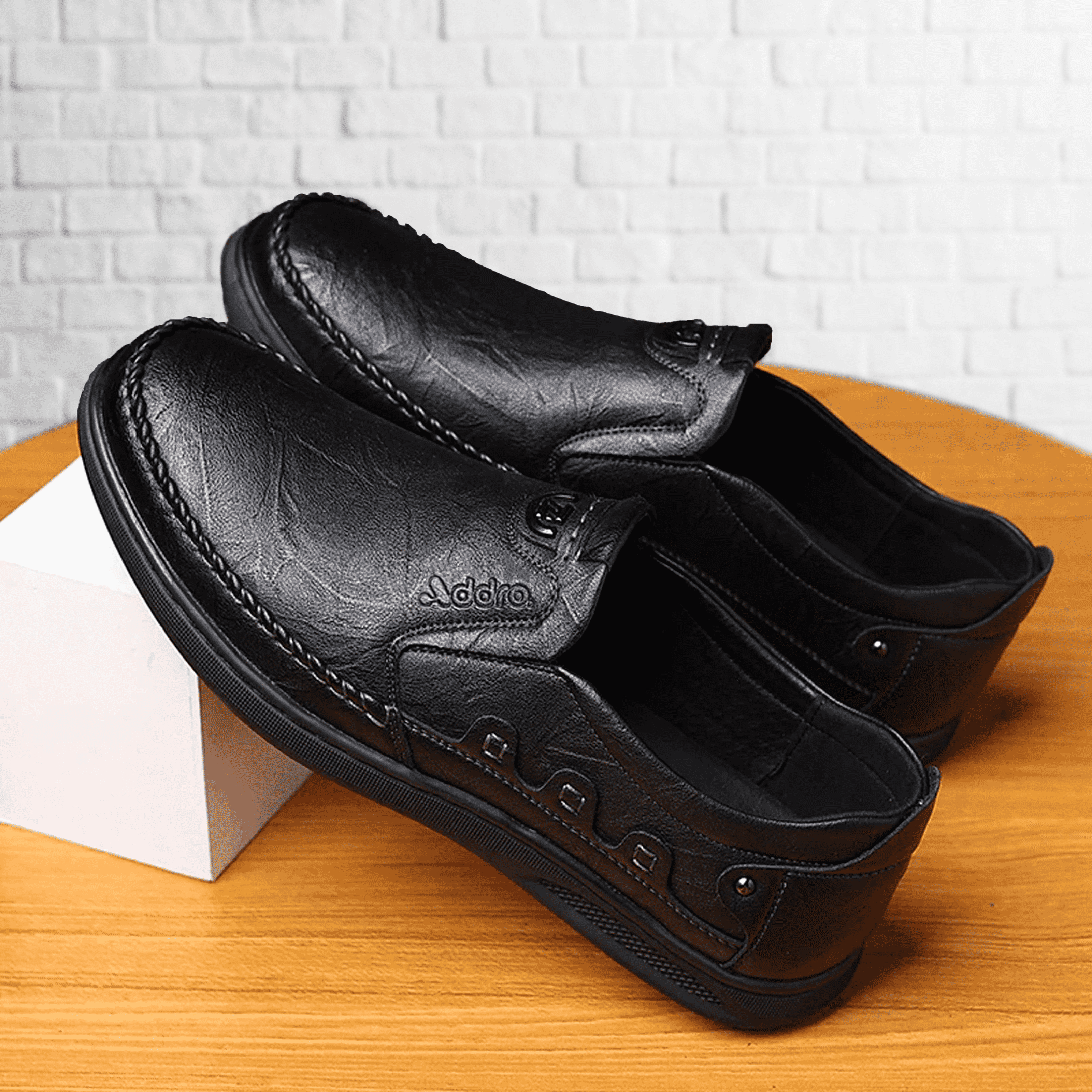 Addro Legacy Men’s Goat Leather Casuals Durable Rubber Sole