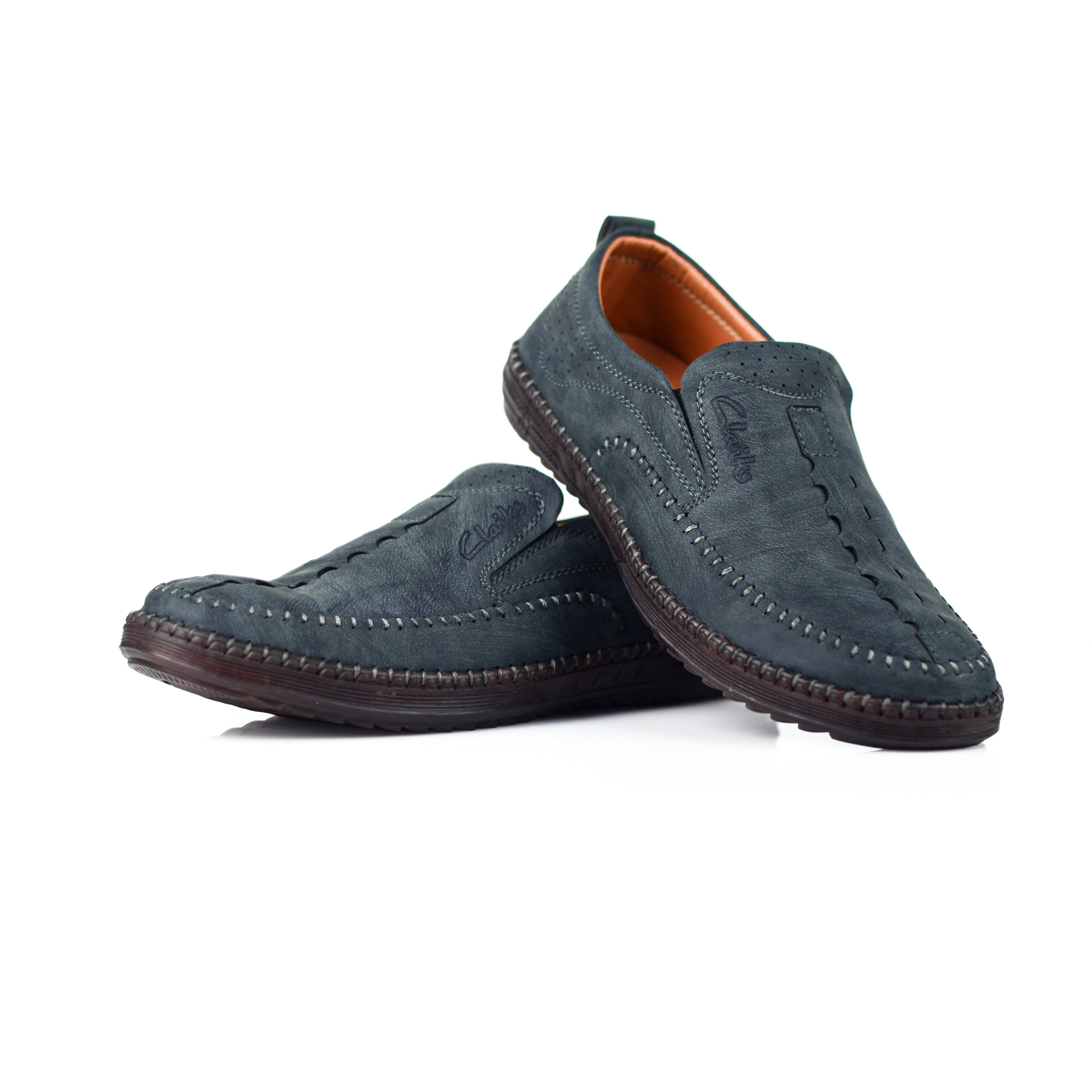 Clarks Premium Leather Casuals Grey